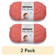 (2 pack) Bernat Baby Blanket Tiny Yarn (100 G/3.5 Oz), Tea Rose