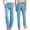 Light Blue, variant on SNKSDGM Women's Plus Khaki Pants for Women High Waisted Capri Pants for Women Jeans White Women's Casual Pants Solid and Pants with Pocket Long Pants
