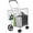 Silver, variant on Giantex Folding Shopping Cart, Light Weight Trolley w/Handle & Swiveling Wheels, Large Grocery Cart, Silver
