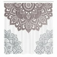 thumbnail image 3 of Ambesonne Flora Shower Curtain, South Mandala Design Print, 69"Wx70"L, Warm Taupe, 3 of 3