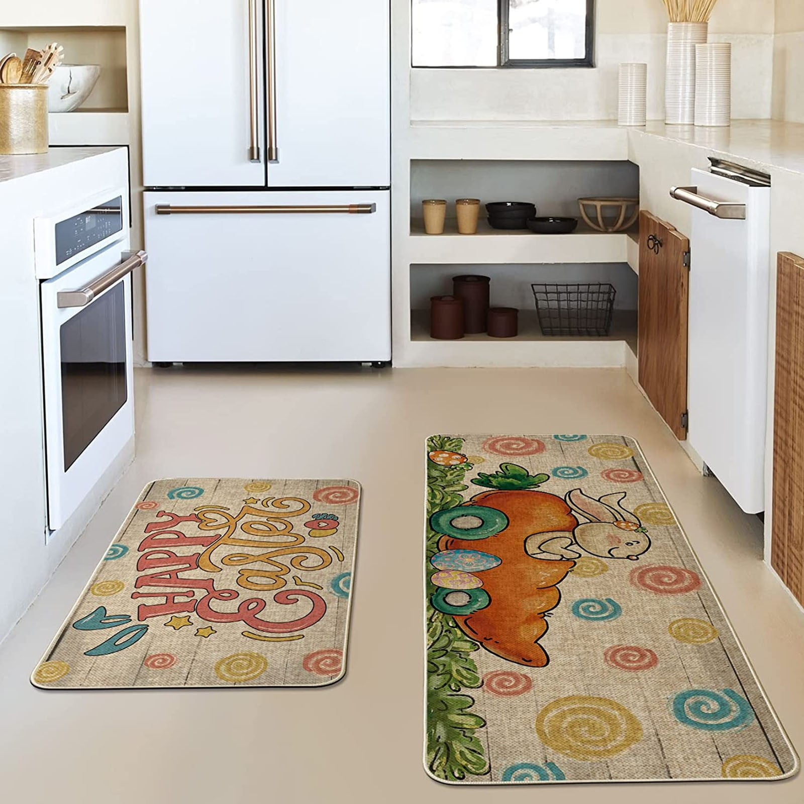 Doormat In Home Easter Kitchen Rugs And Mats Set Of 2 Cushioned Anti