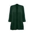 thumbnail image 5 of Plus Size Cardigan for Women, Yigetop Womens Casual Lightweight Cardigans with Pockets 3/4 Sleeve Open Front Dusters Cardigan Sweaters for Women Green 2XL, 5 of 5