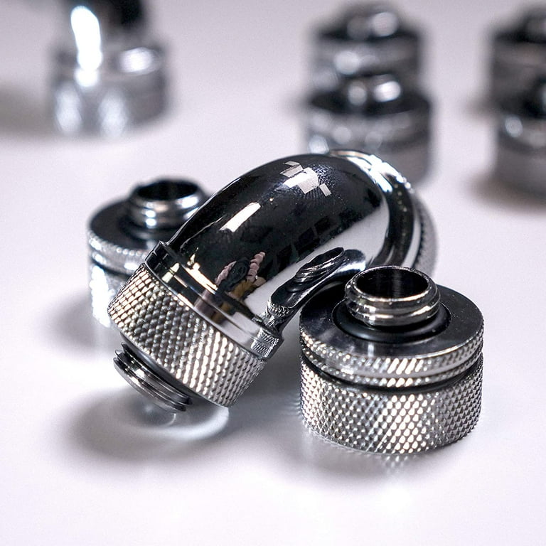 Thermaltake Pacific DIY 16mm OD PETG Compression Fitting Kit – Black (CL-W260-CU00BL-A) 3 thumbnail image