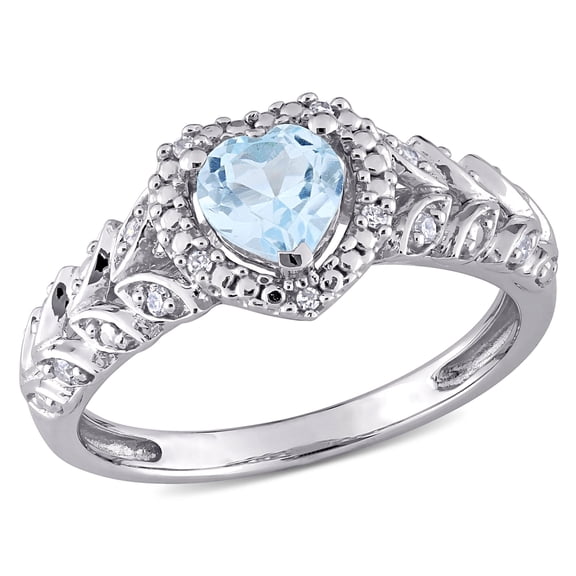 Everly Women's Topaz 10k White Gold Ring