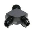 thumbnail image 5 of 3-Way Y-Block Fitting Adapter AN12 12-AN Male to 2X AN10 10-AN Male BLACK 3-Way Y-Block Fitting Adapter AN12 12-AN Male to 2X AN10 10-AN Male BLACK, 5 of 6