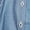 Sky Blue, variant on Women's Two-piece New Solid Color Denim High-neck Buttoned Straight Pants Suit Long-sleeved Round Neck Top/shirt Suit(Blue,2XL)