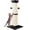 Black, variant on 33 Inch White Sisal Cat Scratching Post For Indoor Cats