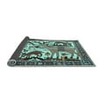 thumbnail image 2 of Ahgly Company Indoor Rectangle Animal Light Blue Traditional Area Rugs, 6' x 9', 2 of 4