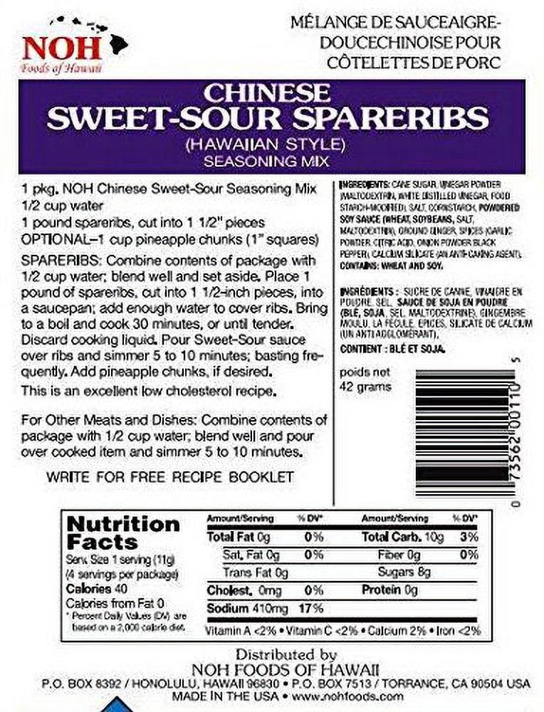 NOH CHN SWEET S RIBS - FRENCH