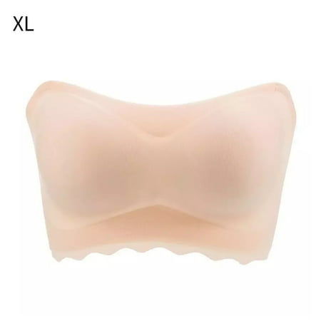 

Dido Strapless Bra Gathered Non-slip Plus Size Bra Thin Tube Top Underwear for Wedding Dress