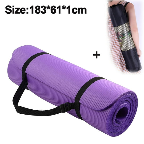 Yoga Mat, Non-Slip Exercise Yoga Mat, Mat Workout Mat with Carrying Strap  for Women Yoga, Pilates, Meditation, Home Gym Workout, Floor Exercises