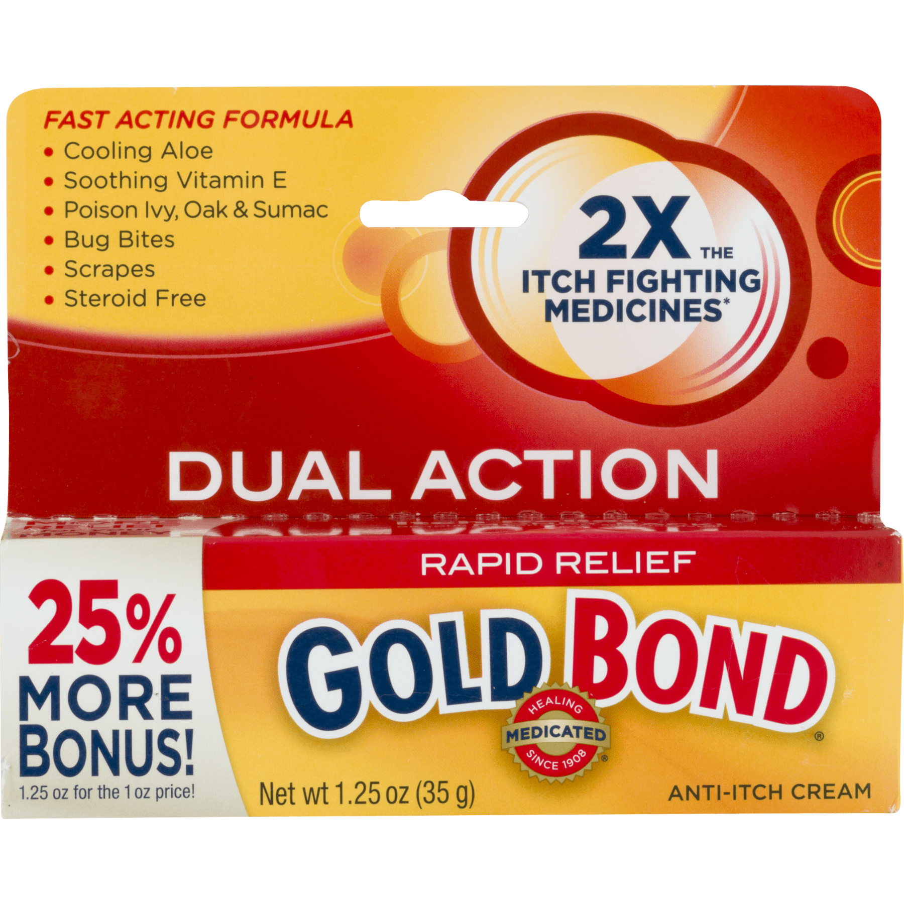 Gold Bond Rapid Relief Anti-Itch Cream, 1.25 OZ