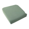 thumbnail image 3 of 2 Pcs Stretch Chair Seat Covers Waterproof, Elastic Dining Room Chair Slipcovers Washable, Knit Pattern Upholstery Pad Cover for Home Kitchen Hotel, Tear Resistant Furniture Protector, 3 of 6