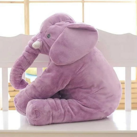 80cm Plush Elephant Toy Baby Sleeping Back Cushion Soft Stuffed Pillow Elephant Doll born Playmate Doll Kids Birthday Gift 210724