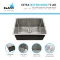 thumbnail image 6 of 32 Inch Stainless Steel 60/40 Double Unequal Bowl Classic Kitchen Sink, Extra Thick 18 Gauge Undermount Rust Resistant, Sound and Heatproof Sink, Sink Only, 6 of 16