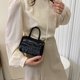 thumbnail image 4 of Bolsa s cruzados con patrón de piedra para mujer de hombro Ehuebsd con cadena de cuentas bolso de mensajero Simple informal monedero, 4 of 7