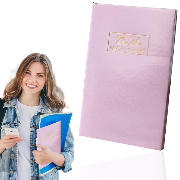2026 All-in-One Planner, 1PC Weekly Spread Notebook with Monthly Tabs and Notes Pages, Compact Agenda Organizer for Work, Travel, and Life Management
