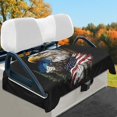 thumbnail image 2 of Yuyamidu Eagle Golf Cart Seat Covers American Flag Golfcart Seat Cover Flannel Golf Cart Seat Towel Blanket Soft Club Car Cushion Covers, 2 of 8