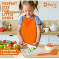 thumbnail image 3 of PERLLI 31-Pc Junior Chef Cooking Set for Kids Kitchen Playset with Container, Orange, 3 of 8
