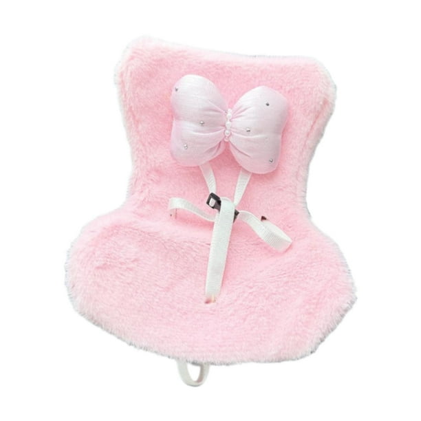 Accesorios para asientos de muñecas, decoración de ventilación de coche en miniatura, sofá decorativo para muñecas de 17 cm para coleccionistas y Rosa