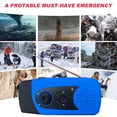 thumbnail image 4 of Radio de manivela de emergencia con linterna LED para emergencia, cargador de teléfono de radio meteorológica portátil AM/FM, energía para acampar, emergencia, azul1.23cp, 4 of 5