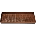 thumbnail image 2 of HF by LT Cable Knit Pattern Metal Boot Tray, 30 x 13 inches, Antique Copper, 2 of 3