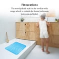 thumbnail image 4 of Monstrate Alfombrilla antideslizante cuadrada para baño con ventosa, alfombrillas de cocina, felpudo de drenaje de agua, alfombra lavable para suelo de Juegos de accesorios de baño Azul Monstrate HA067135-01, 4 of 6