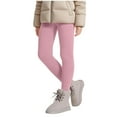 thumbnail image 6 of Girls' Thermal Leggings Thick Warm Winter Jeggings with Sherpa Fleece Lined Stretchy Casual Long Pants (4 Years, Pink), 6 of 7