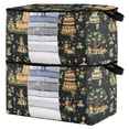 thumbnail image 2 of WOBOGO Stpatricks Day Celebration Picture Clothes Storage 2Pack Foldable Thick Fabric Blanket Organizer Bag with Handle 24.8×16.93×16.17in, 2 of 7