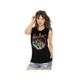 thumbnail image 2 of Jimi Hendrix Neon Black Women's Muscle Tank Top, 2 of 3