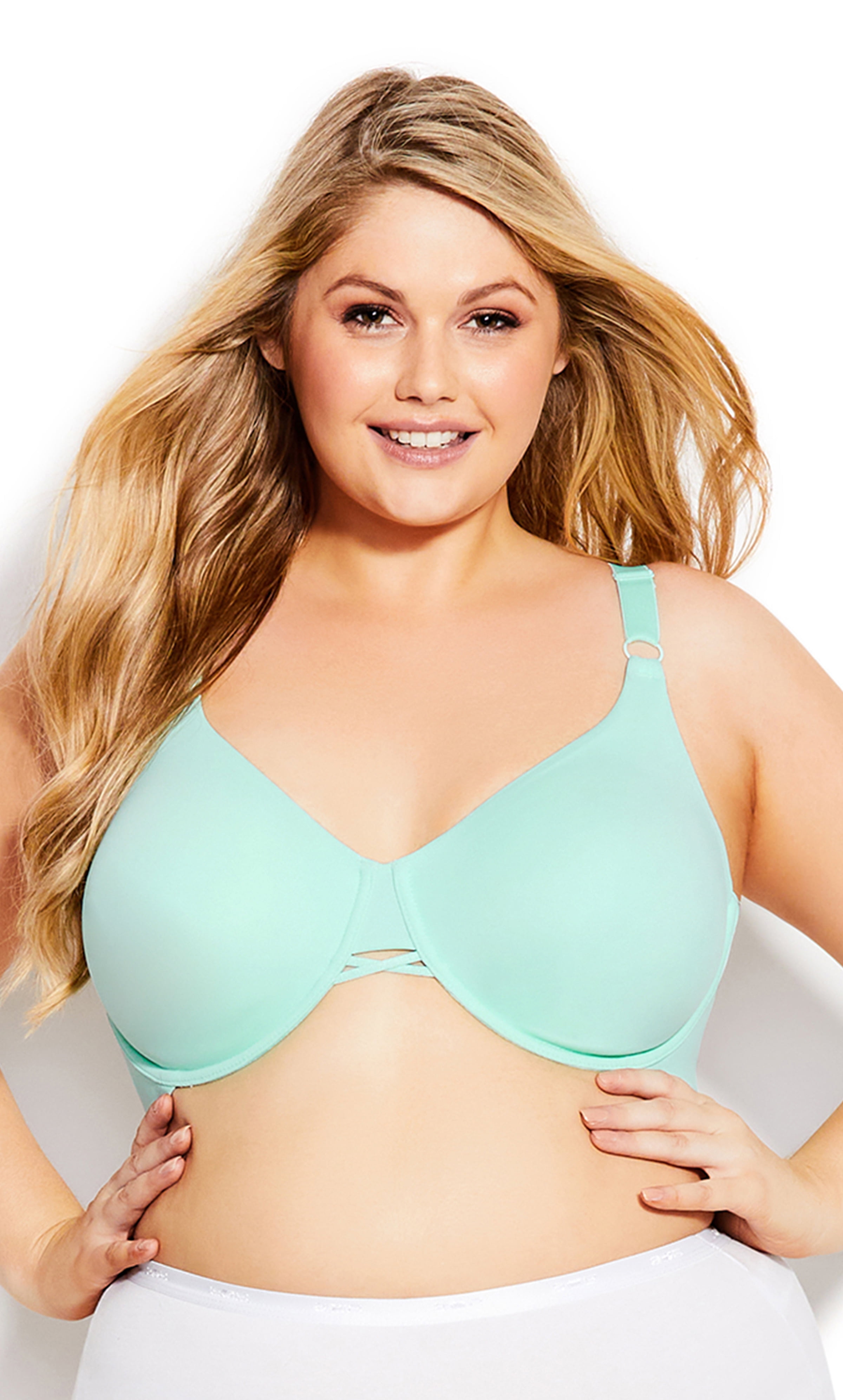 Avenue Women's Plus Size Fashion Back Smoother Bra Smooth Seamless Back-Contouring  Style 