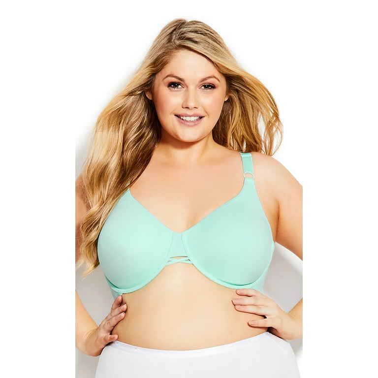 Avenue Women's Plus Size Fashion Back Smoother Bra Smooth Seamless  Back-Contouring Style 