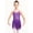 Purple, variant on Kids Girls Rhinestone Fringe Bodysuit Sparkly Tassel Latin Cha Cha Ballroom Dance Dress Skirted Leotard Purple 8