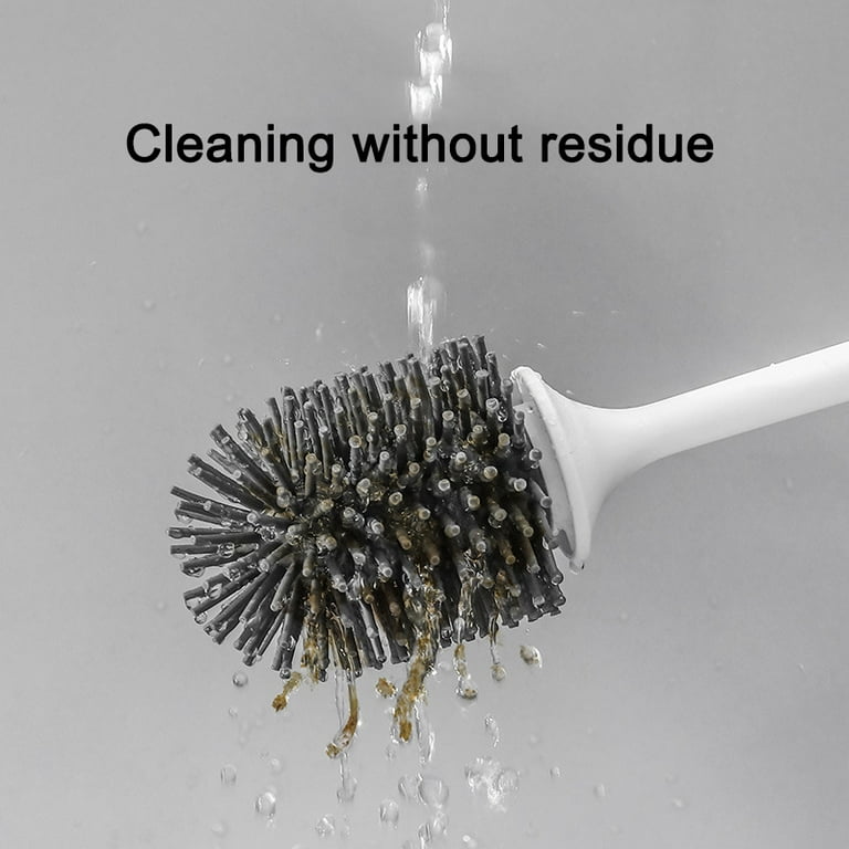 Ultimate Toilet Bowl Brush Constructed of Durable ThermoPlastic Rubber (TPR)
