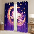 thumbnail image 2 of Feelyou Dreamy Axolotl Teens Black Out Curtains, Mystic Moon Stars Galaxy Curtains Pack of 2 (42x63 Each), Kawaii Pink Animal Bedroom Curtains, Curtains and Drapes Room Decor, 2 of 6