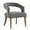 Gray Velvet, variant on Hassch PL Upholstered Barrel Chair with Hollow Round Back and Wooden Legs, Comfy Accent Chair for Reading, Bedroom & Dining Room, Gray