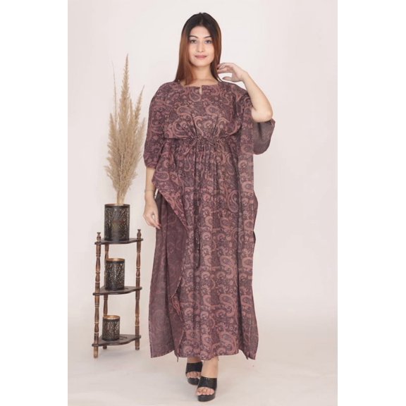 Indian Trendz Women's Oversized Evening Gown Cotton Dress