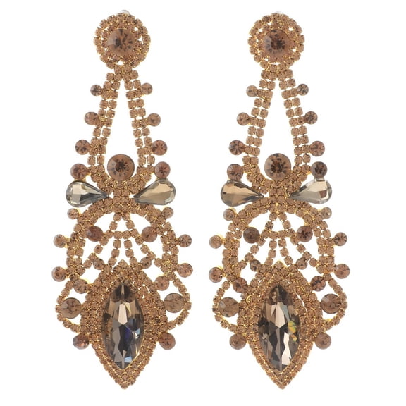 Large Chandelier Rhinestone Earring