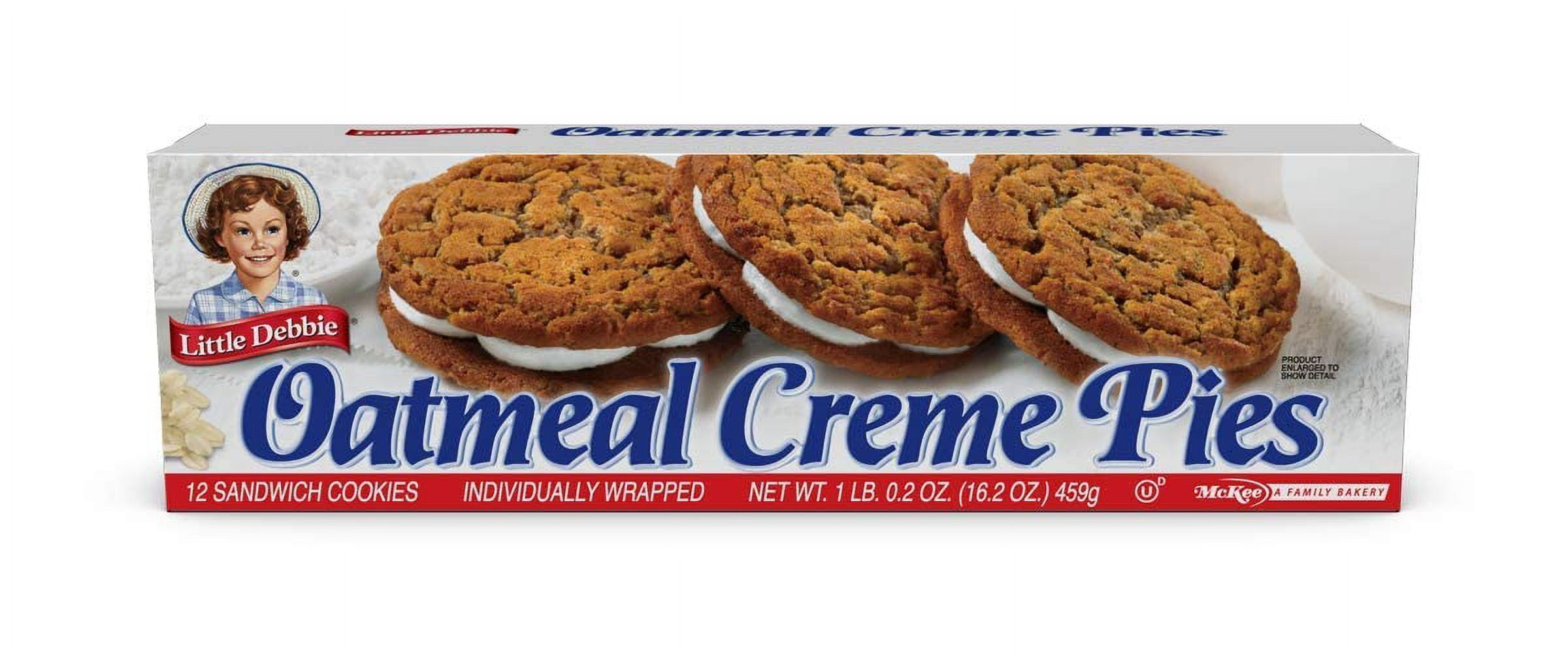 Little Debbie Oatmeal Crème Pies, 4 Boxes, 12 Pies Per Box