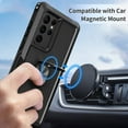 thumbnail image 3 of Petocase for Samsung Galaxy S22 Ultra Case,Heavy Duty Full Body Shockproof Kickstand with 360°Ring Holder Support Car Mount Hybrid Bumper Phone Cover,Black, 3 of 8