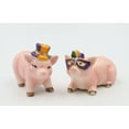 thumbnail image 3 of Ceramic Mardi Gras Pigs Salt and Pepper Shakers Gift, 3 of 3