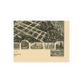 thumbnail image 2 of Historic Panoramic View - Rocky Mount North Carolina - Fowler 1907 - Vintage Wall Art, 2 of 4