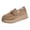 Khaki, variant on Orthopedic Loafers Shoes for Women Suede Arch Support Platform Slip on Round Toe Wide Width Lightweight Boat Shoes Brown Size 7