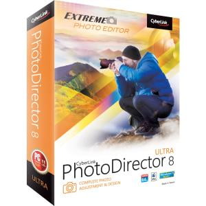 Sound Editing Software - Cyberlink PhotoDirector v.8.0 Ultra - Image Editing - Box - PC, Mac