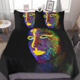 thumbnail image 1 of HAHDAXIA Colorful Mask Bedding Solid Comforter Set for All Seasons 3 Pieces(1 Comforter+2 Pillowcases) Soft Microfiber Bedding Set King(102"x90"), 1 of 7