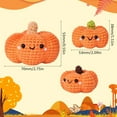 thumbnail image 2 of Crochet Kit Crochet Starter Kits Thanksgiving Pumpkin Crochet with Step-by-Step Video Tutorials Instructions Crochet Kits for Beginners Adults Women Holiday DIY Craft Gifts, 2 of 5