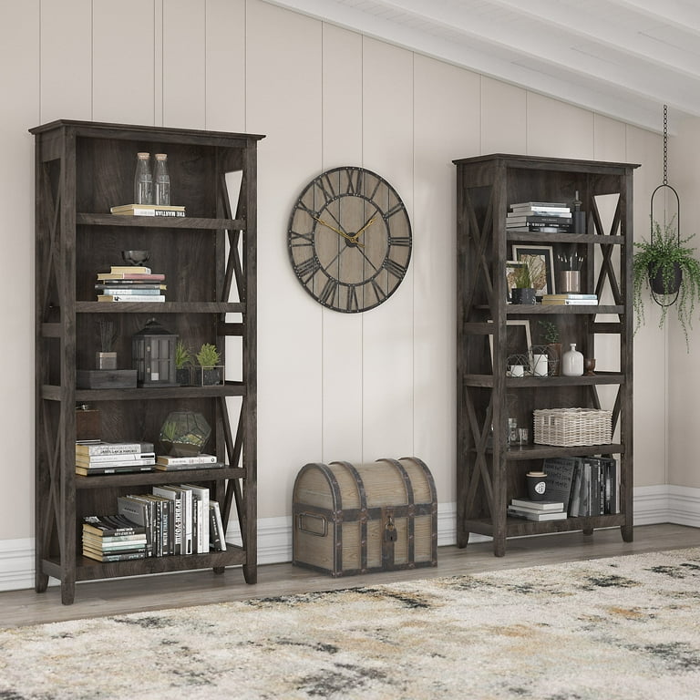 Bush industries 2024 wooden bookshelf