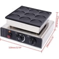thumbnail image 2 of Miumaeov Waffle Maker, 900W Dutch Pancake Waffle Maker Machine 9pcs Baker Maker Nonstick Commercial Stainless Steel Time Temperature Adjustable for Easy Clean Up, 2 of 9
