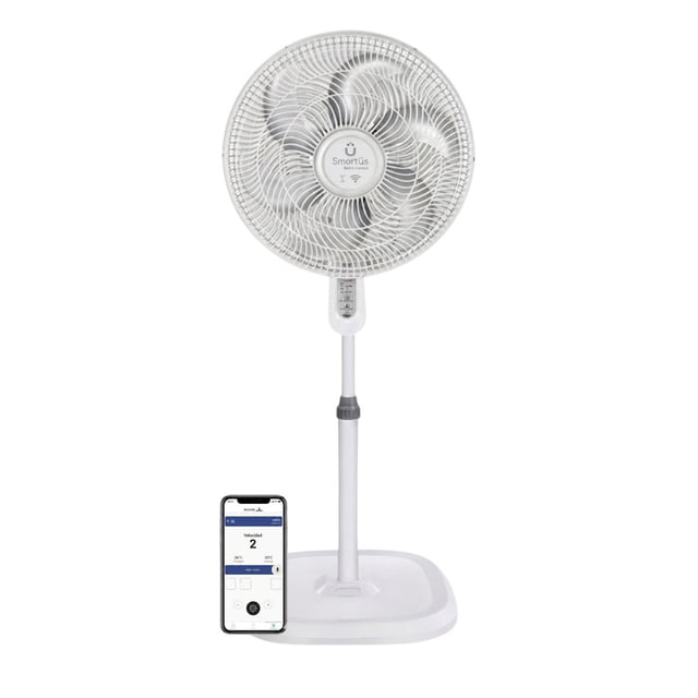 Ventilador Taurus Stardust 16" Pedestal y Piso, Bluetooth, 3 Velocidades, Control Remoto, Silencioso