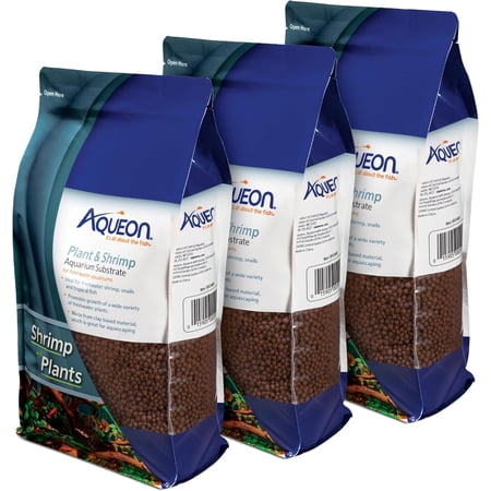 Wellmark Plant and Shrimp Aquarium Substrate, Aqua Soil for Fish Tanks, 5 Pounds, 3 Count